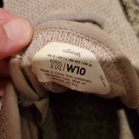 Allbirds Tree Runners Gray Sneakers 10 - Picture 7 of 7